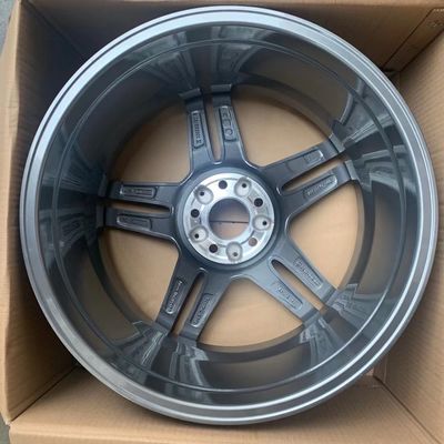 Aluminium Alloy 66.6 Hole Multi Spoke 19 Inch Mercedes Benz Rims Titanium Grey