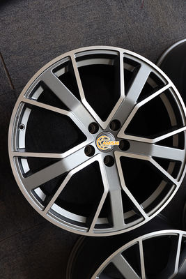 5*112 9J 20 Inch Alloy 5 Double Spoke Rims Fit Tire 265 40 ZR20