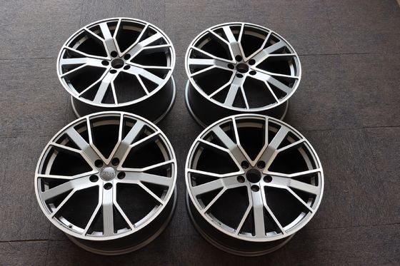 5*112 9J 20 Inch Alloy 5 Double Spoke Rims Fit Tire 265 40 ZR20