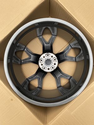 5 Double Spoke 21 Inch Alloy Wheels , Glossy 9.5J Alloy Rims For BMW