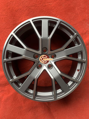 Grey Aluminum ET40 5x112 18 Inch Wheels , 66.5 Hole Rim For Audi A4