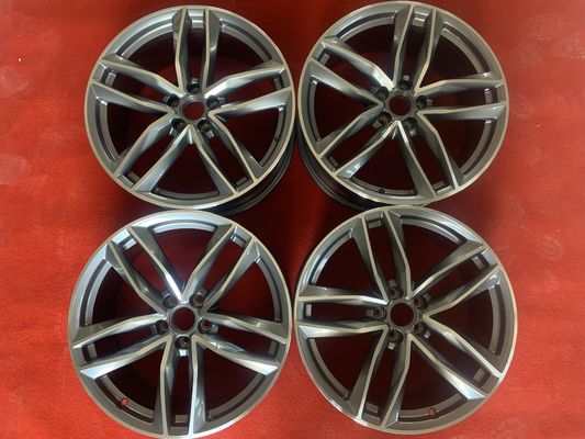 Grey ET37 5x112 5 Double Spoke Wheels 20 Inch Rim For Audi RS6