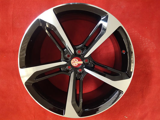 Forged Glossy 9.5J 21 Inch 5 Spoke Black Alloy Wheels Fit Tire 285 40 ZR21