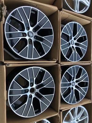 20 Inch Silver 5 Double Spokes Cast Alloy Genuine Wheels For Porsche Tayacan
